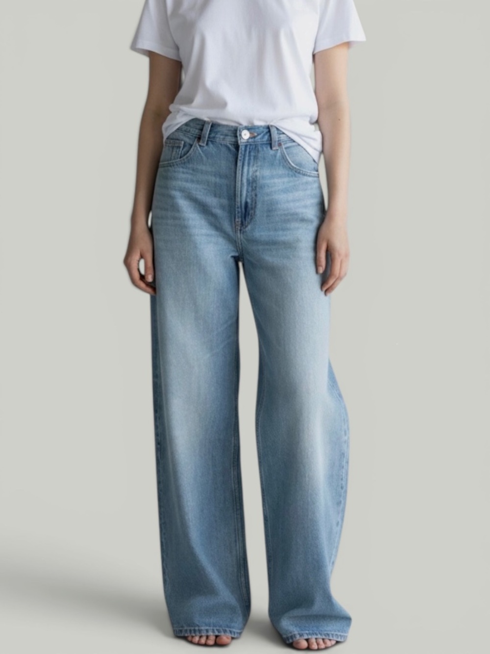 Zara TRF Extra Wide-Leg High-Waisted Jeans